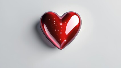 Colorful Heart-Shaped Crystal Gem with Rainbow Prism Sparkle – Luxury Multicolor Diamond Art"