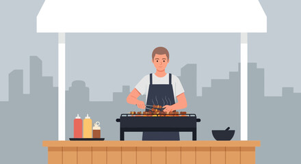 Minimalist Line Art Kitchen Utensil Vector Illustration Cooking Whisk Design