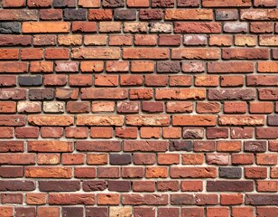 Obraz premium Close-up view of a brick wall