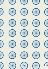 Independence day india photo of a seamless repeating pattern of blue circular floral motifs on a white background, creating a decorative and intricate geometric design suitable for textiles or wallpap