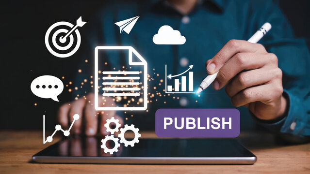 Launch your ideas with dynamic business analytics and digital strategy icons for modern success