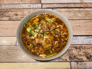 beef stew with rice and vegetables