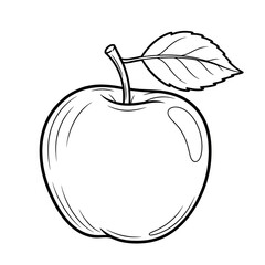 black and white vector images of various fruits