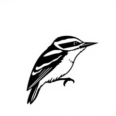 Black Nuthatch Animal Icon