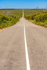 Long Winding Road on Kangaroo Island, Flinders Chase National Park, South Australia, Australia