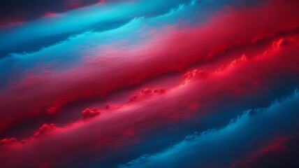 Abstract clouds with red and blue color gradient sky