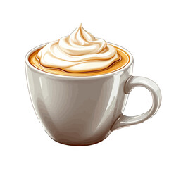 A delightful assortment of hot and cold coffee drinks including espresso, cappuccino, latte, iced coffee, and refreshing beverages served in mugs and glasses, perfect for caf&eacute; menus, beverage advertis