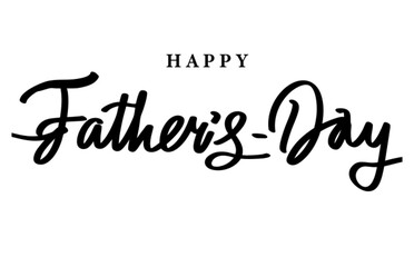 Fathers day hand drawn  line littering modern black vector calligraphy isolated on white background elegant lettering banner template for banner cards banner