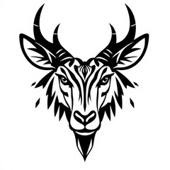 Nyala Black Animal Icon
