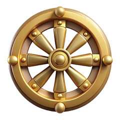Obraz premium 3d-style-dharma-wheel