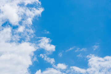 夏の空　澄んだ青空と雲302