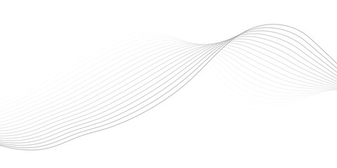 Abstract Grey Wave Vector Background – Transparent Design Element for Digital Tech Projects and UI Layouts
