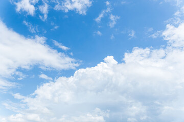 夏の空　澄んだ青空と雲302