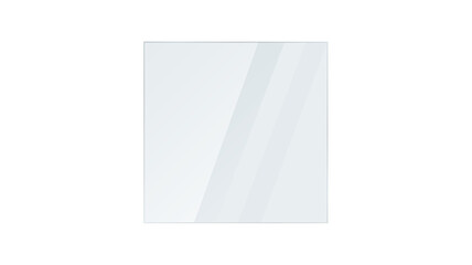 PNG isolated mirror frame with transparent background, glossy rectangle display, light glare, modern glass panel, reflection texture and shiny visual effect

