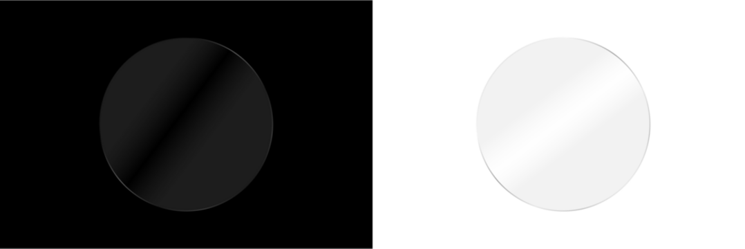 PNG glass mirror with realistic glare effect, modern display panel, isolated rectangular frame, bright background, shiny texture, light reflection and shadow form

