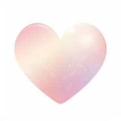 Gradient heart with sparkling stars