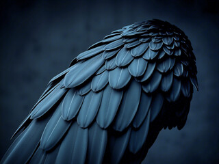 Obraz premium black and white parrot
