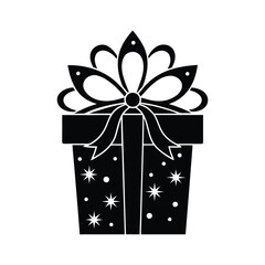 Christmas Gift Vector Design on White Background
