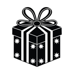 Christmas Gift Vector Design on White Background

