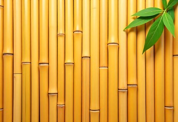 Generative Bamboo Wall With Green