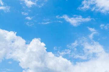夏の空　澄んだ青空と雲302