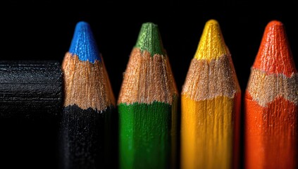 Close-up of colored pencils (4)