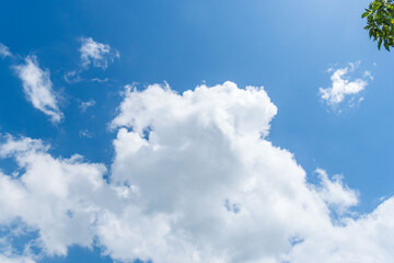 夏の空　澄んだ青空と雲354