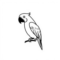 Black Parrot Animal Icon