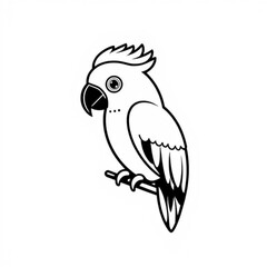 Black Parrot Animal Icon