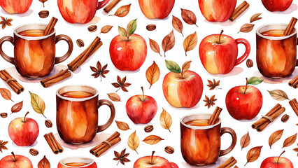 Apple Cider and Cinnamon Pattern