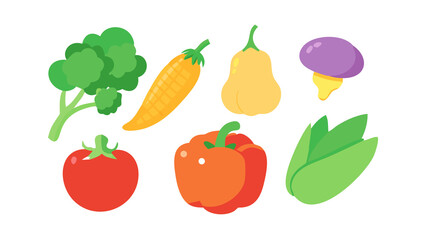 Fototapeta premium set of vegetables