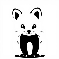 Black Pika Animal Icon