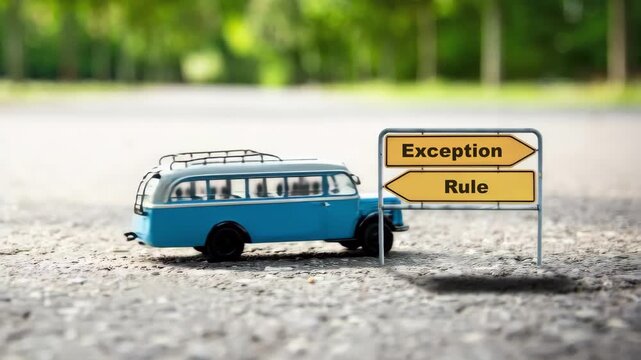 Signposts the direct way to Exception versus Rule