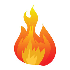Fire icon collection Concept flame fire icon Flame icon in red Campfire symbol Logo design fire  Bonfire silhouette logotype Vector illustration