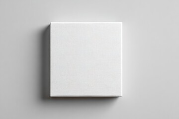 Blank white canvas art print mockup