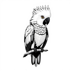 Dracula Parrot Illustration