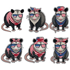 USA Flag, Patriotic vector. Animal with Usa Flag vector. American Flag with Animal vector.   Animal With Usa Flag vector bundle. Animal With Usa Flag  vector, illustration, lineart. 19.eps