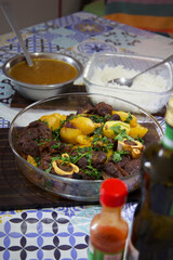 Chambaril feito por dona Marisa é um prato típico da culinária pernambucana. Chambaril made by Dona Marisa is a typical dish of Pernambuco cuisine.