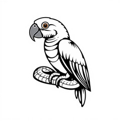 Parrot and Snake Animal Icon