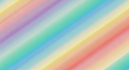 Diagonal gradient rainbow stripes with subtle pixelation creating a soft dreamy and abstract background pattern