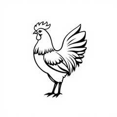 Phoenix Chicken Animal Icon