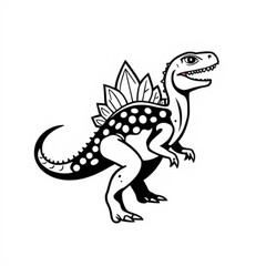 Phytosaur Black Animal Icon