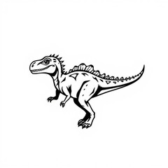 Fototapeta premium Phytosaur Black Animal Icon
