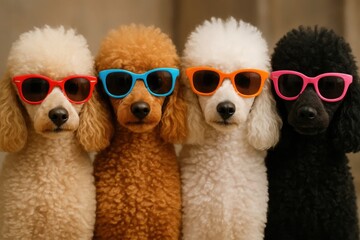 A Chic Canine Quartet