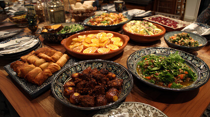 Ramadan Iftar: A Table of Middle Eastern Cuisine
