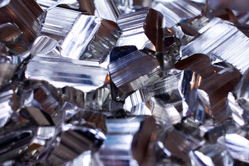 Close up of a pile of old rusty metal parts