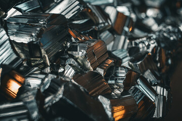 Close up of a pile of old rusty metal parts
