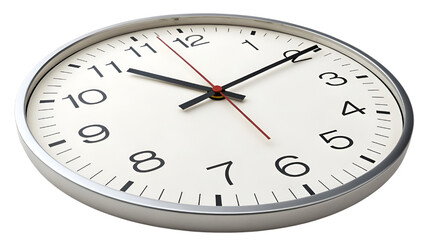 laying wall clock isolated on transparent background