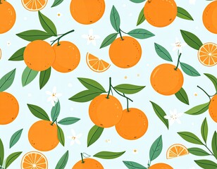 Elegant monoline floral seamless pattern design
1