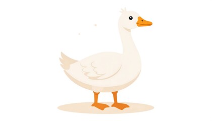 Cute cartoon goose illustration